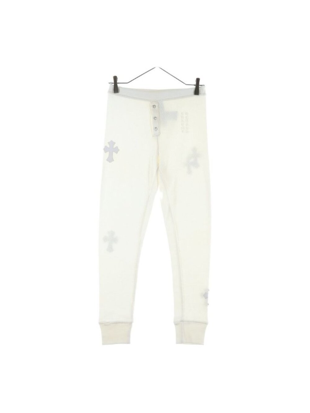 Chrome Hearts Thermal Pants Cross Patch Ball Leggings White